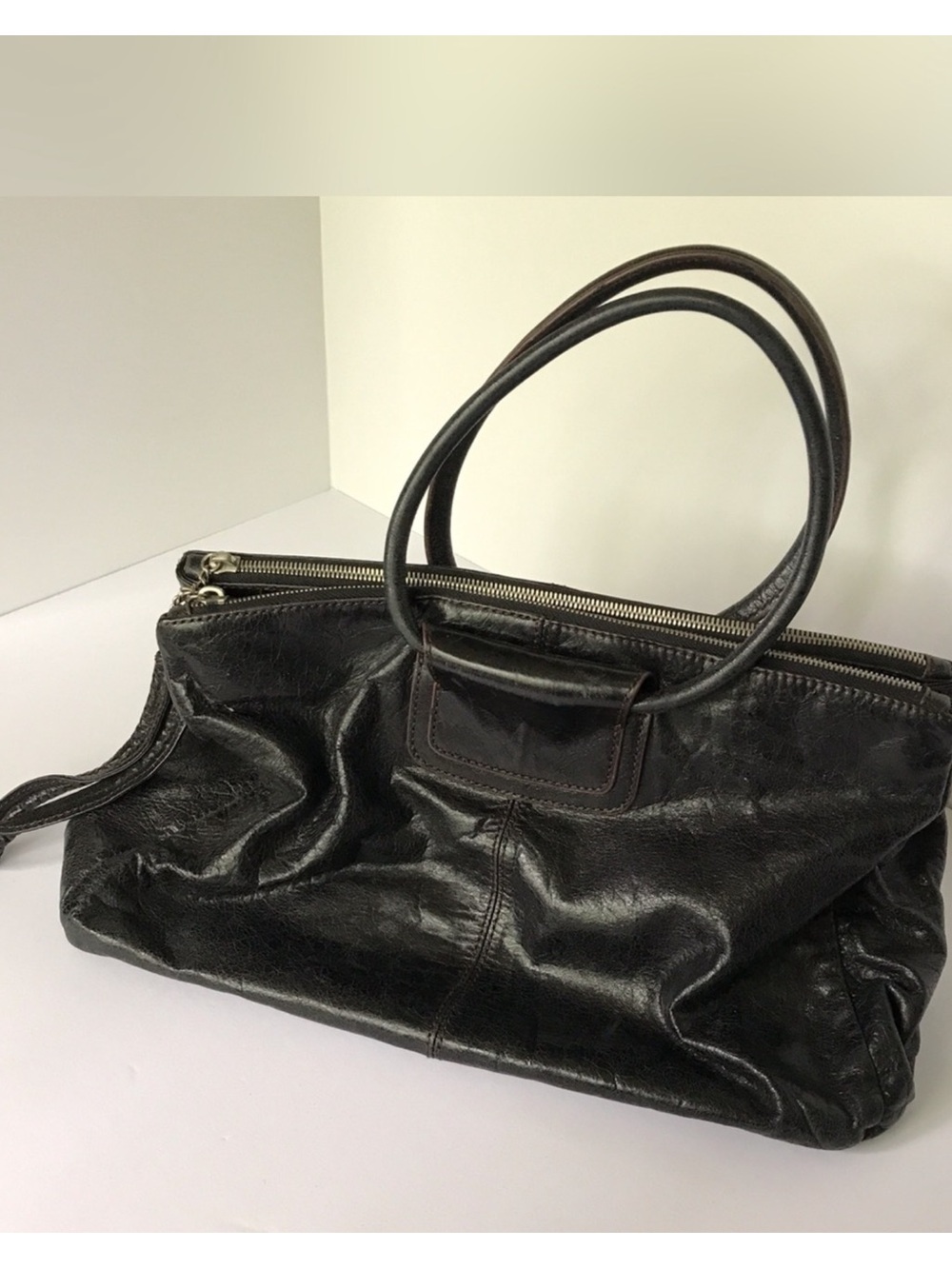 Vintage HOBO ORIGINAL Black Leather Bag